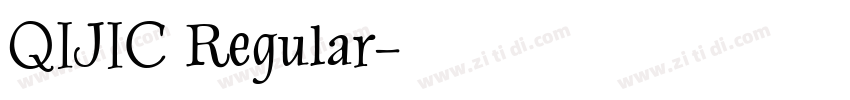 QIJIC Regular字体转换